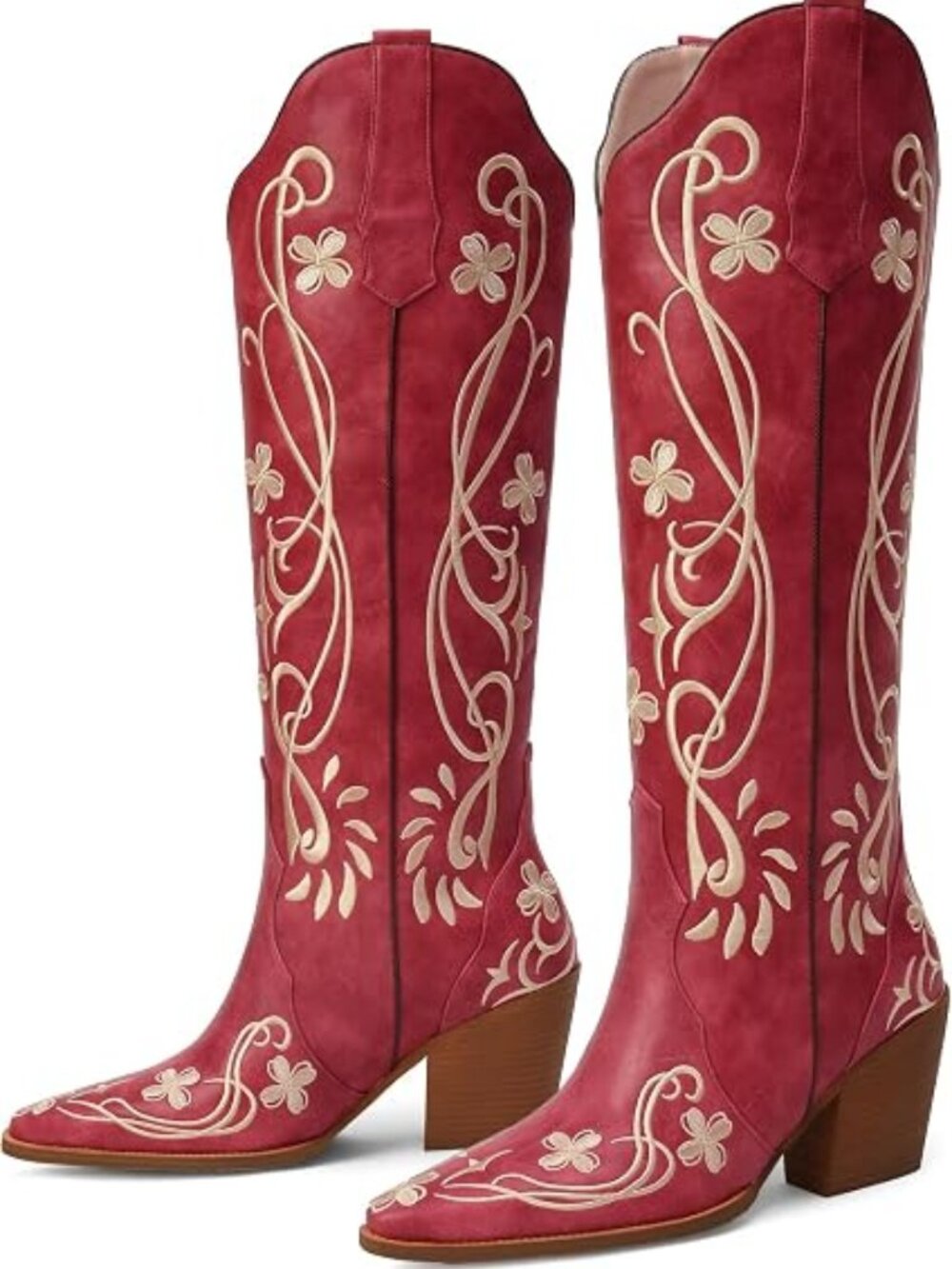 Cowgirl Boots Women Knee High Vintage Cowboy Boots